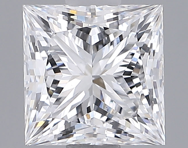 1.47 Carat Princess Shaped, Ideal Cut, D Color, VS1 Clarity, IGI Certified Lab Grown Diamond