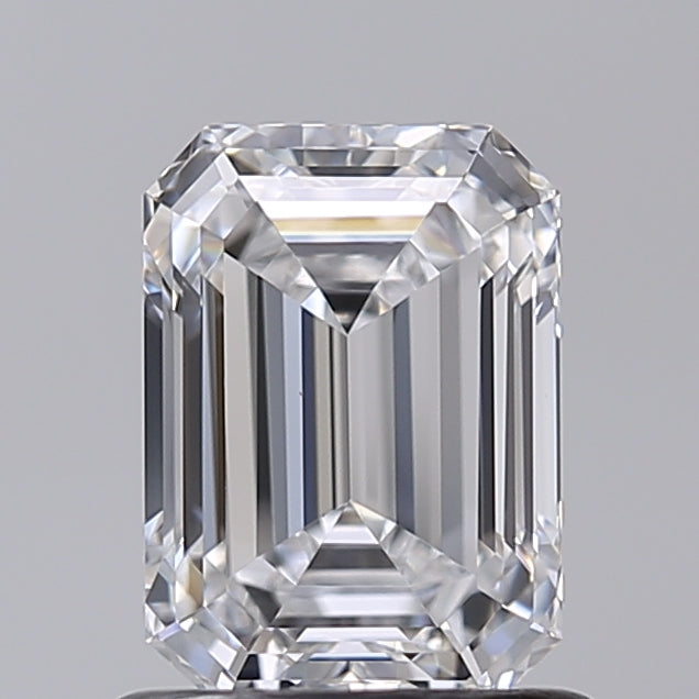 1.01 Carat Emerald Shaped, Excellent Cut, D Color, VVS2 Clarity, IGI Certified Lab Grown Diamond