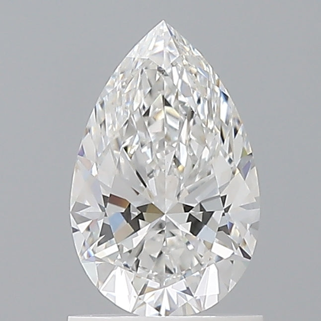 1.10 Carat Pear Shaped, Ideal Cut, E Color, VVS2 Clarity, IGI Certified Lab Grown Diamond