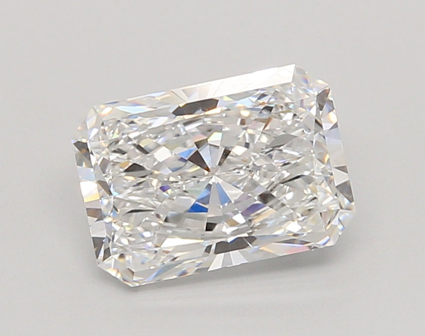 2.06 Carat Radiant Shaped, Ideal Cut, D Color, VVS2 Clarity, IGI Certified Lab Grown Diamond