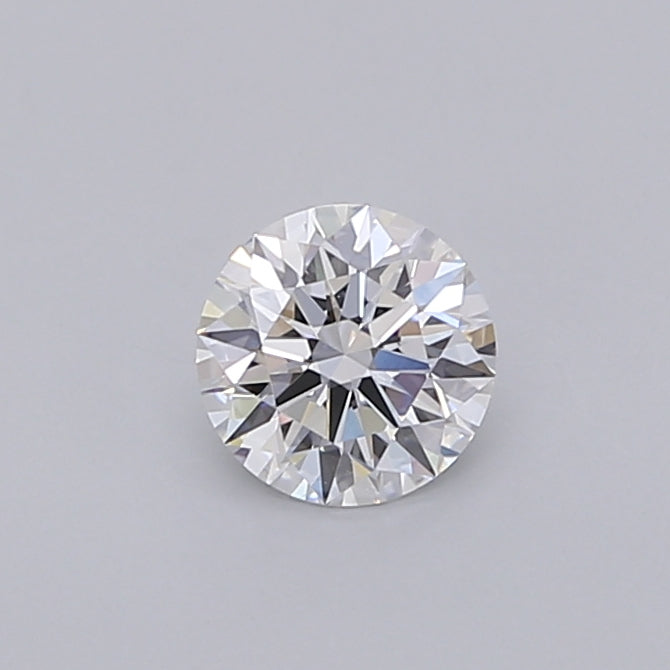 0.55 Carat Round Shaped, Ideal Cut, D Color, VVS2 Clarity, IGI Certified Lab Grown Diamond