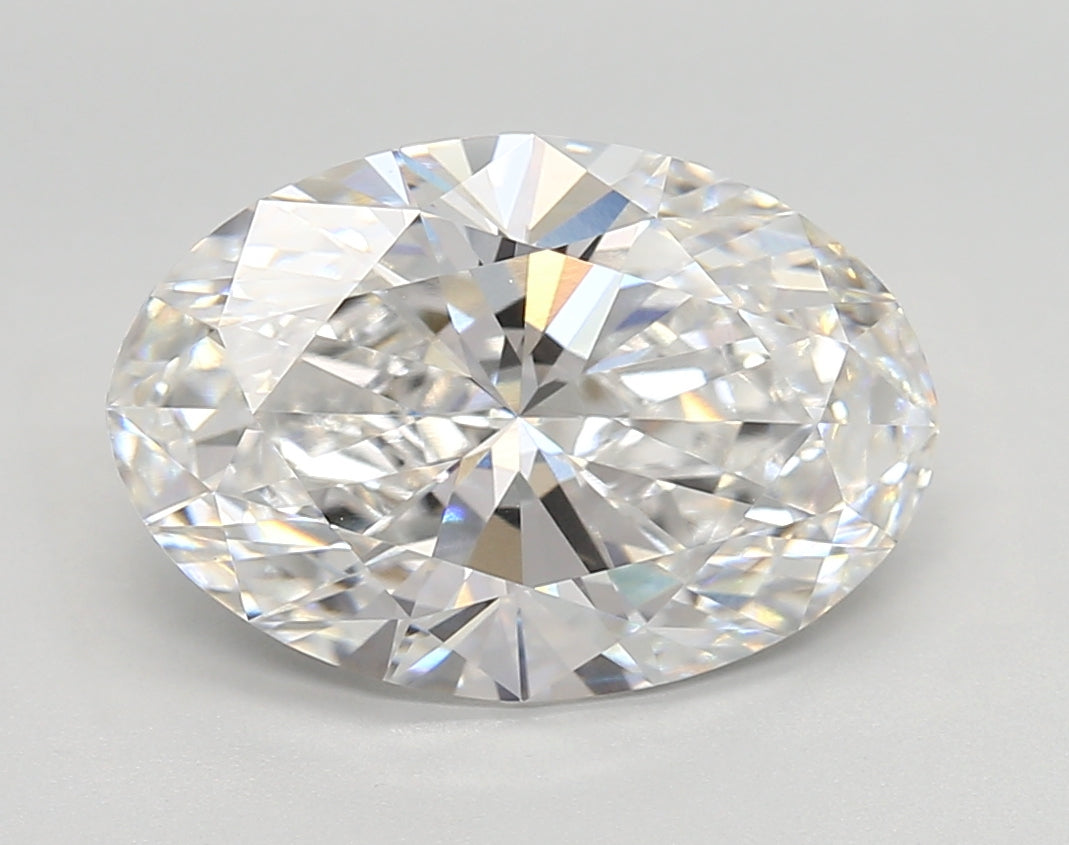 4.11 Carat Oval Shaped, Very Good Cut, E Color, VVS2 Clarity, IGI Certified Lab Grown Diamond