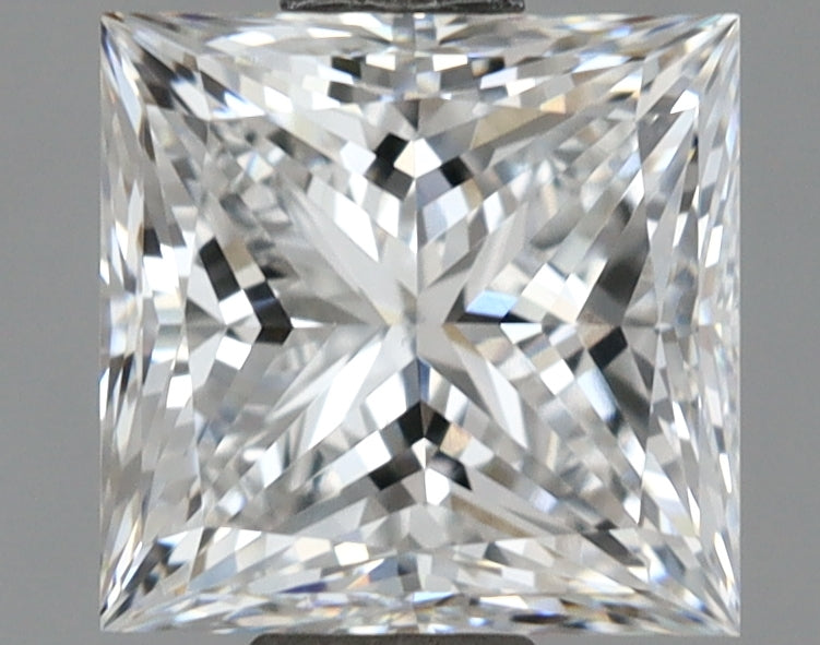 1.46 Carat Princess Shaped, Ideal Cut, E Color, VVS2 Clarity, IGI Certified Lab Grown Diamond