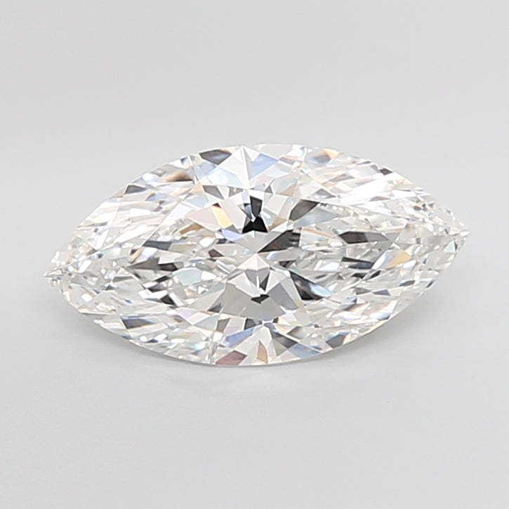 5.07 Carat Marquise Shaped, Ideal Cut, E Color, VVS2 Clarity, IGI Certified Lab Grown Diamond