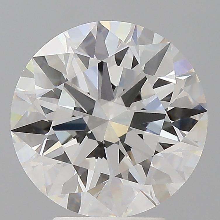 4.10 Carat Round Shaped, Ideal Cut, E Color, VVS2 Clarity, IGI Certified Lab Grown Diamond