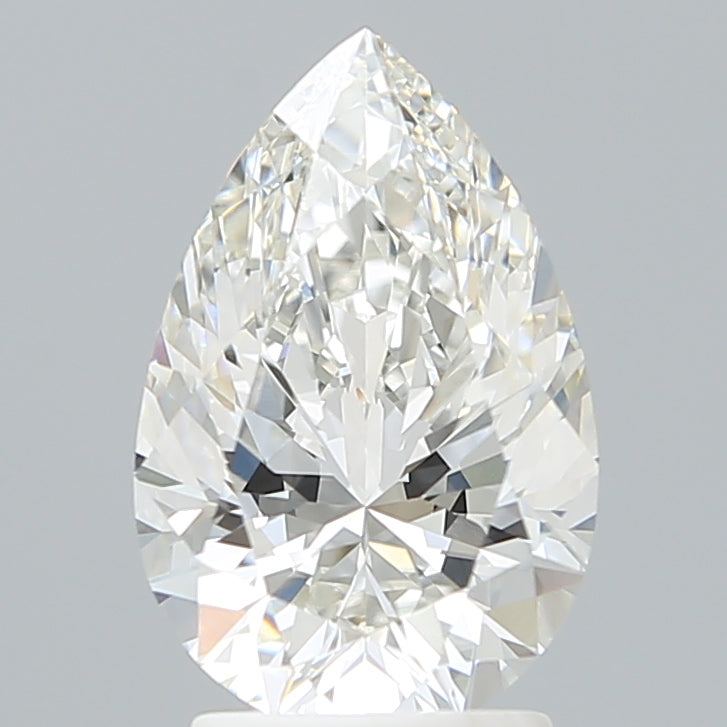 2.60 Carat Pear Shaped, Excellent Cut, F Color, VVS2 Clarity, IGI Certified Lab Grown Diamond