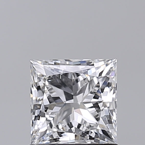 1.03 Carat Princess Shaped, Excellent Cut, E Color, VVS1 Clarity, IGI Certified Lab Grown Diamond
