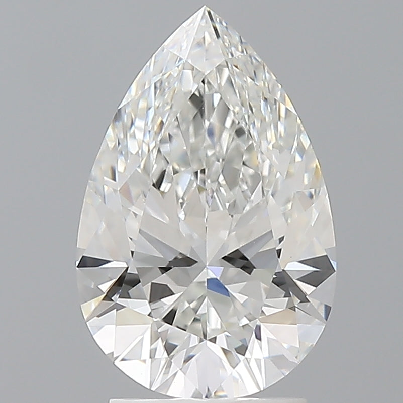 2.60 Carat Pear Shaped, Ideal Cut, E Color, VVS2 Clarity, IGI Certified Lab Grown Diamond