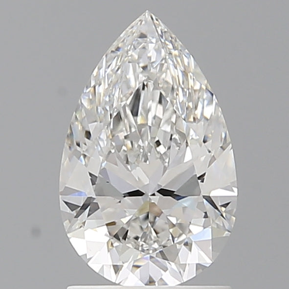 1.54 Carat Pear Shaped, Ideal Cut, E Color, VVS2 Clarity, IGI Certified Lab Grown Diamond