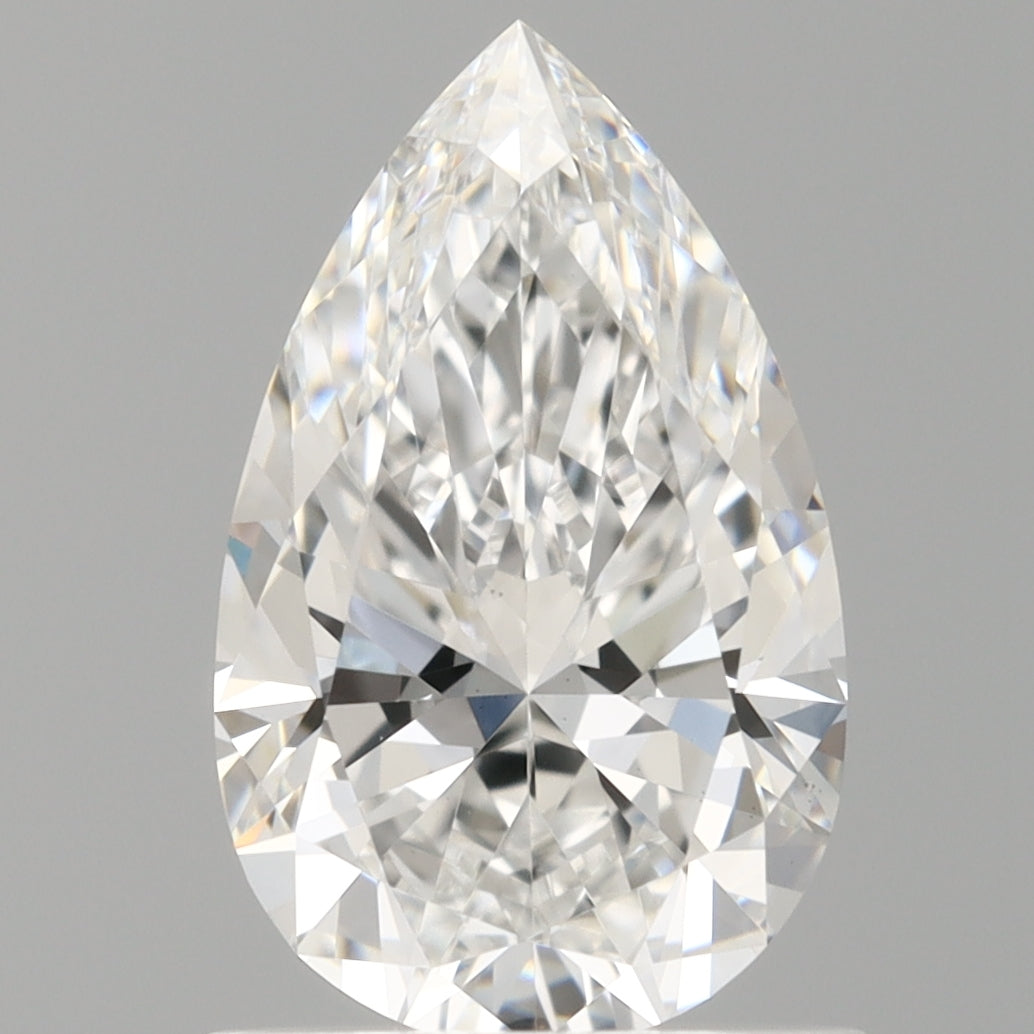 1.08 Carat Pear Shaped, Excellent Cut, D Color, VS1 Clarity, IGI Certified Lab Grown Diamond