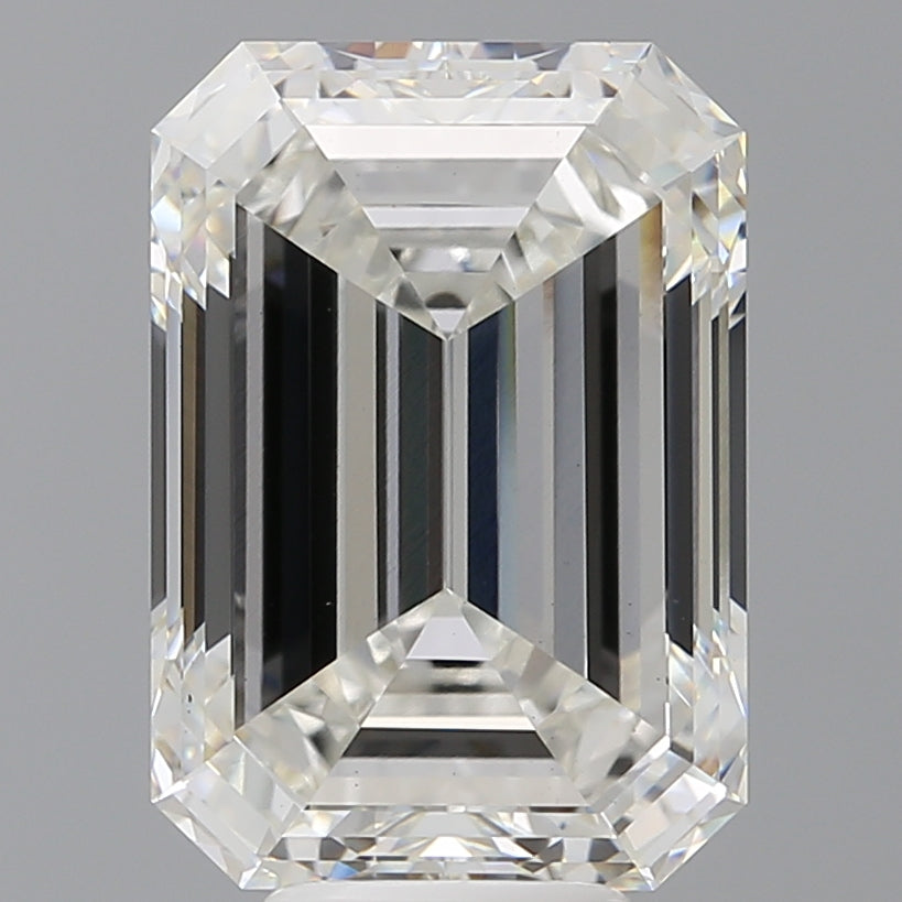 8.01 Carat Emerald Shaped, Excellent Cut, F Color, VS1 Clarity, IGI Certified Lab Grown Diamond