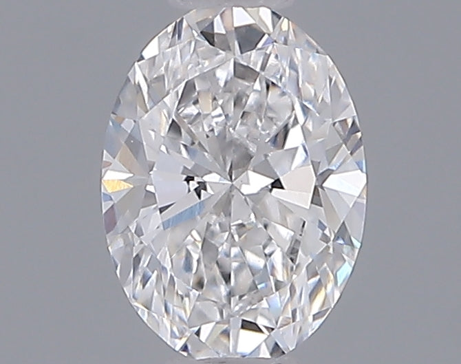 0.53 Carat Oval Shaped, Ideal Cut, D Color, VVS2 Clarity, IGI Certified Lab Grown Diamond