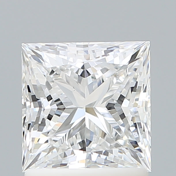 1.53 Carat Princess Shaped, Ideal Cut, E Color, VS1 Clarity, IGI Certified Lab Grown Diamond
