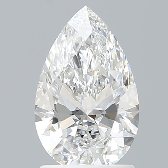1.55 Carat Pear Shaped, Ideal Cut, E Color, VVS2 Clarity, IGI Certified Lab Grown Diamond