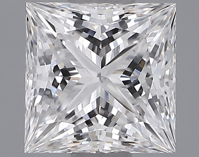 0.84 Carat Princess Shaped, Ideal Cut, E Color, VS1 Clarity, IGI Certified Lab Grown Diamond