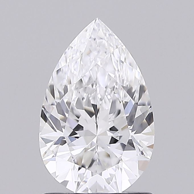 1.08 Carat Pear Shaped, Ideal Cut, E Color, VVS1 Clarity, IGI Certified Lab Grown Diamond