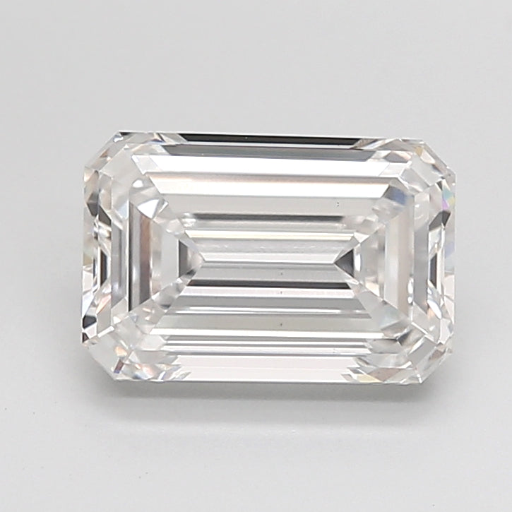 3.03 Carat Emerald Shaped, Ideal Cut, F Color, VS1 Clarity, IGI Certified Lab Grown Diamond