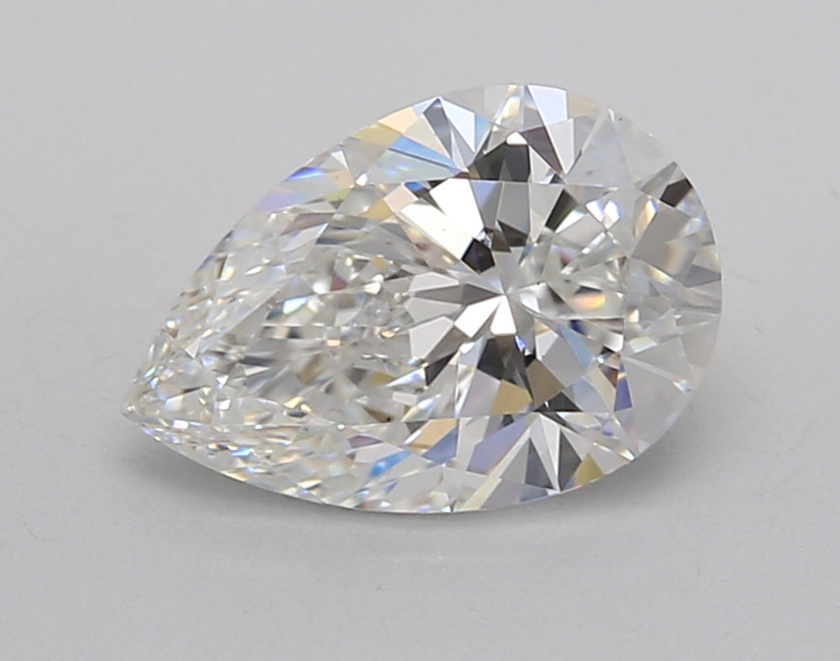 2.02 Carat Pear Shaped, Excellent Cut, F Color, VS1 Clarity, IGI Certified Lab Grown Diamond