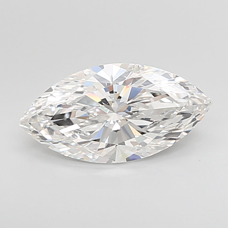 3.09 Carat Marquise Shaped, Ideal Cut, E Color, VVS2 Clarity, IGI Certified Lab Grown Diamond