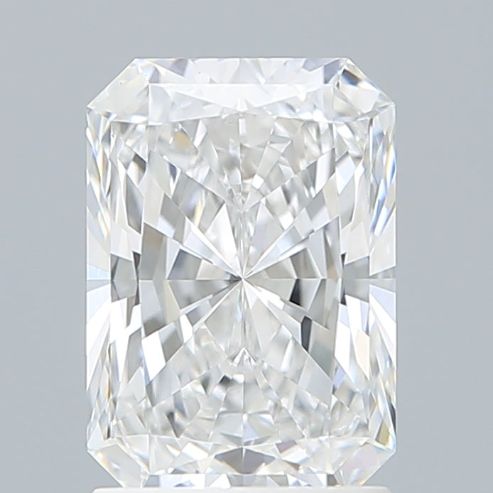 1.78 Carat Radiant Shaped, Ideal Cut, D Color, VVS2 Clarity, IGI Certified Lab Grown Diamond