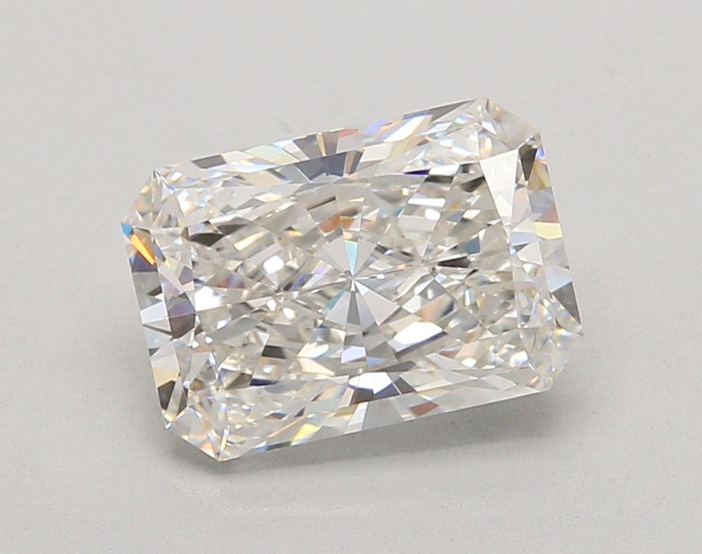 3.06 Carat Radiant Shaped, Ideal Cut, F Color, VS1 Clarity, IGI Certified Lab Grown Diamond