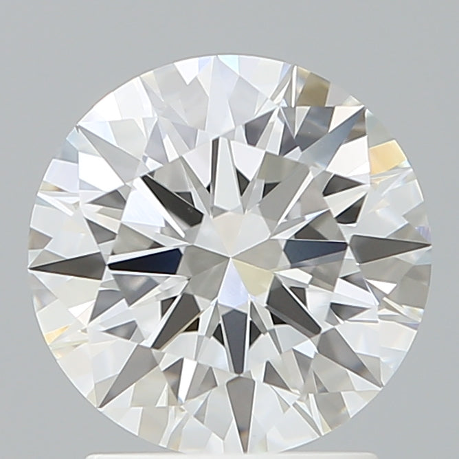 2.03 Carat Round Shaped, Excellent Cut, F Color, VVS2 Clarity, IGI Certified Lab Grown Diamond
