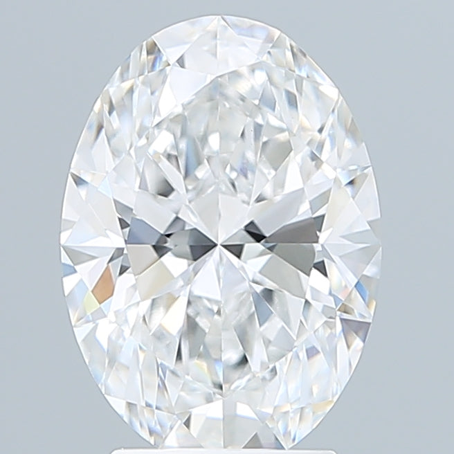 3.09 Carat Oval Shaped, Ideal Cut, E Color, VVS2 Clarity, IGI Certified Lab Grown Diamond
