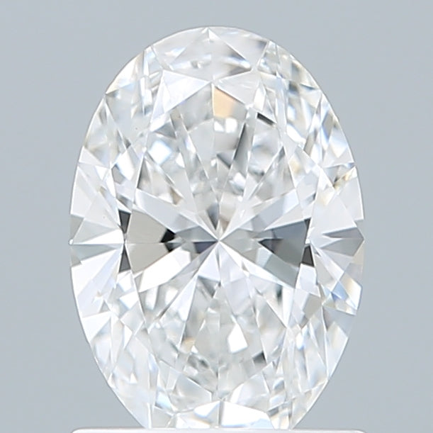 1.08 Carat Oval Shaped, Ideal Cut, D Color, VVS2 Clarity, IGI Certified Lab Grown Diamond