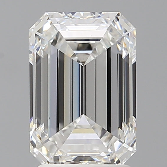 2.54 Carat Emerald Shaped, Ideal Cut, D Color, VS1 Clarity, IGI Certified Lab Grown Diamond