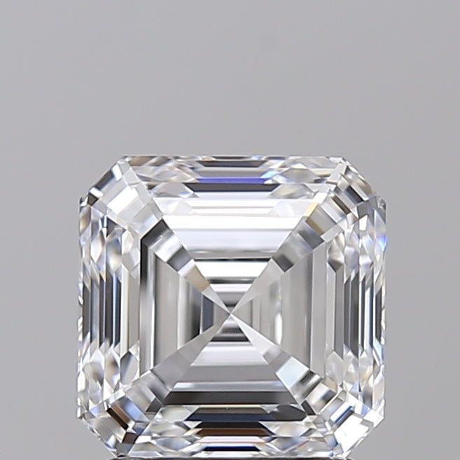 2.00 Carat Asscher Shaped, Ideal Cut, D Color, VVS1 Clarity, IGI Certified Lab Grown Diamond