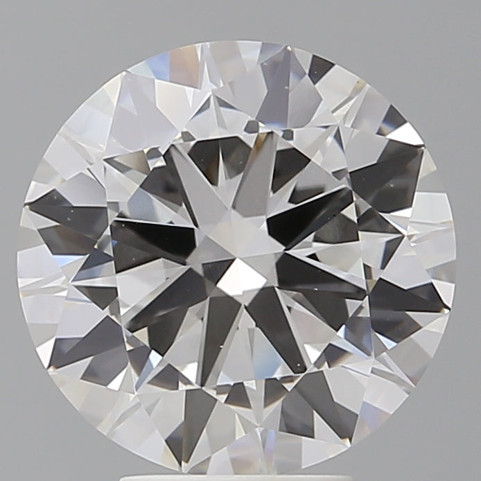 5.04 Carat Round Shaped, Excellent Cut, F Color, VVS2 Clarity, IGI Certified Lab Grown Diamond