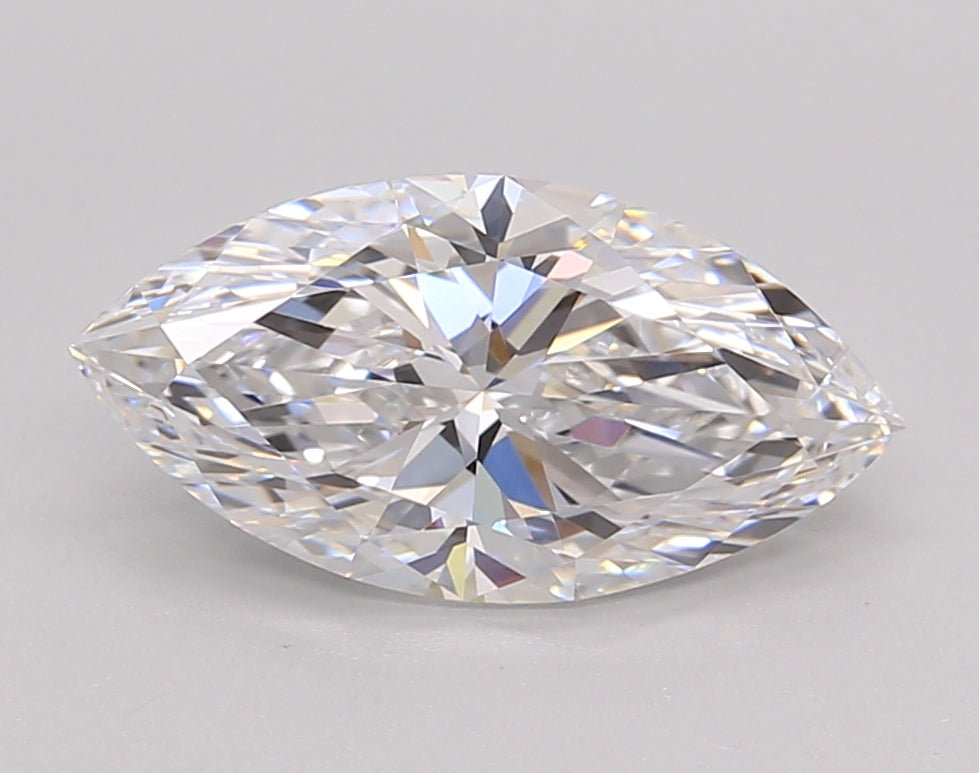 2.03 Carat Marquise Shaped, Ideal Cut, D Color, VVS1 Clarity, IGI Certified Lab Grown Diamond