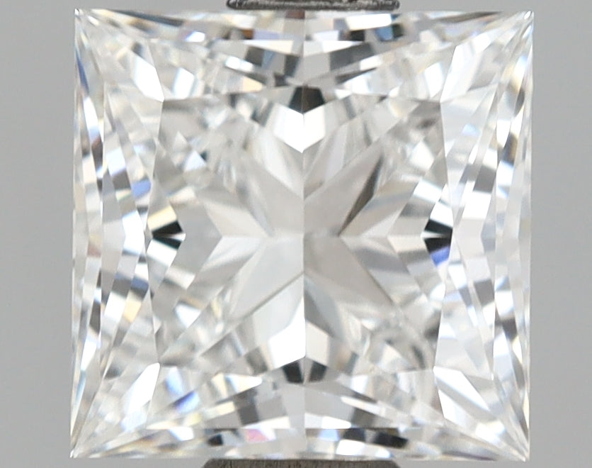 1.54 Carat Princess Shaped, Ideal Cut, E Color, VVS2 Clarity, IGI Certified Lab Grown Diamond