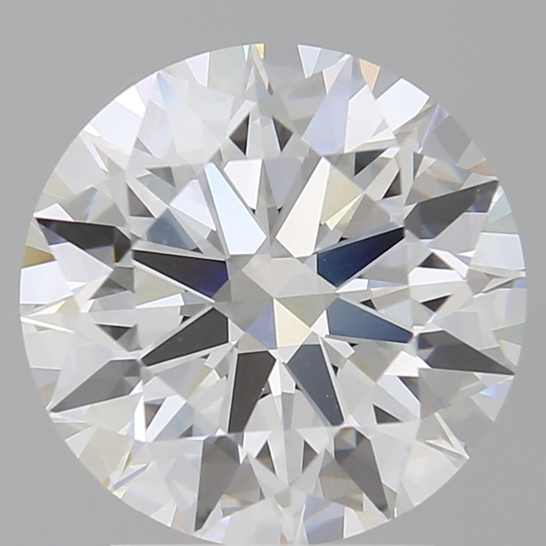 3.09 Carat Round Shaped, Ideal Cut, F Color, VVS2 Clarity, IGI Certified Lab Grown Diamond