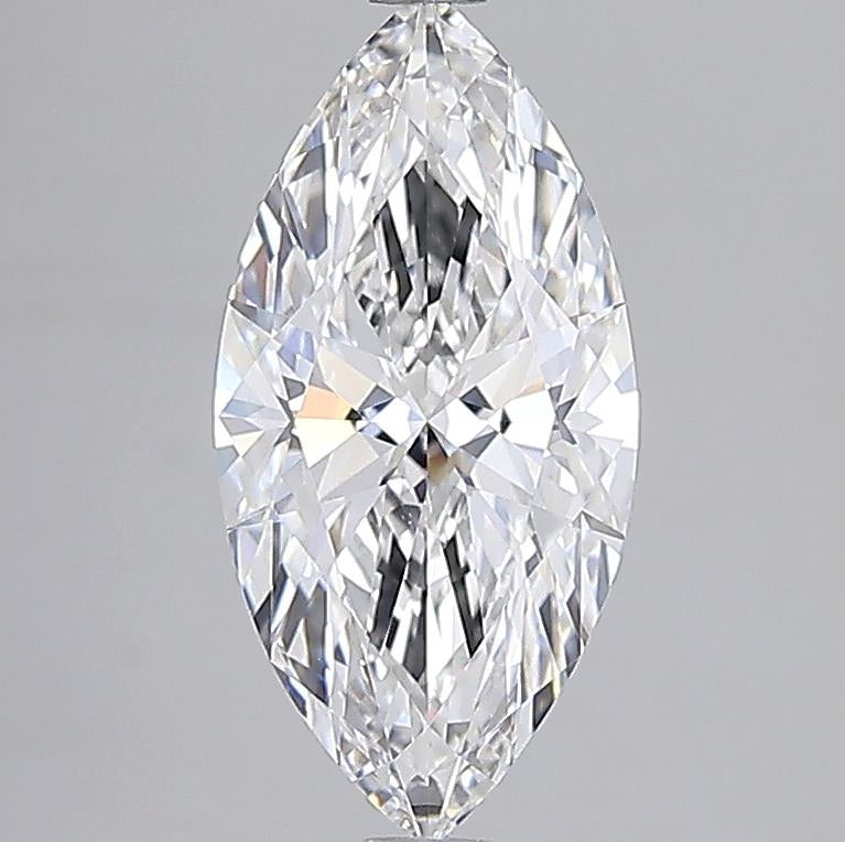 2.53 Carat Marquise Shaped, Ideal Cut, E Color, VVS1 Clarity, IGI Certified Lab Grown Diamond