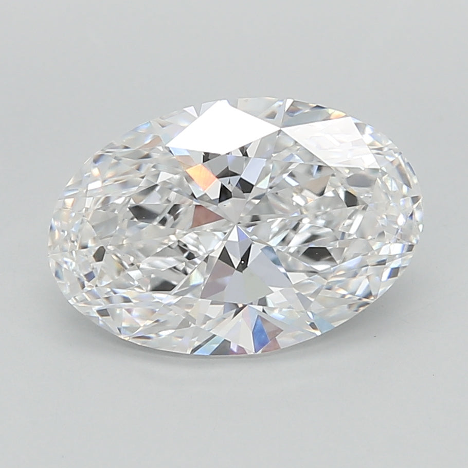 2.55 Carat Oval Shaped, Ideal Cut, D Color, VS1 Clarity, IGI Certified Lab Grown Diamond