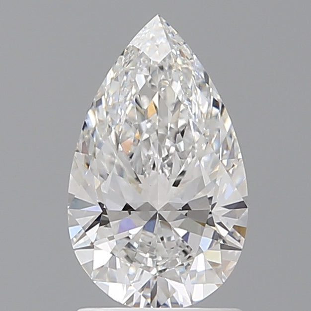 1.58 Carat Pear Shaped, Ideal Cut, D Color, VVS2 Clarity, IGI Certified Lab Grown Diamond