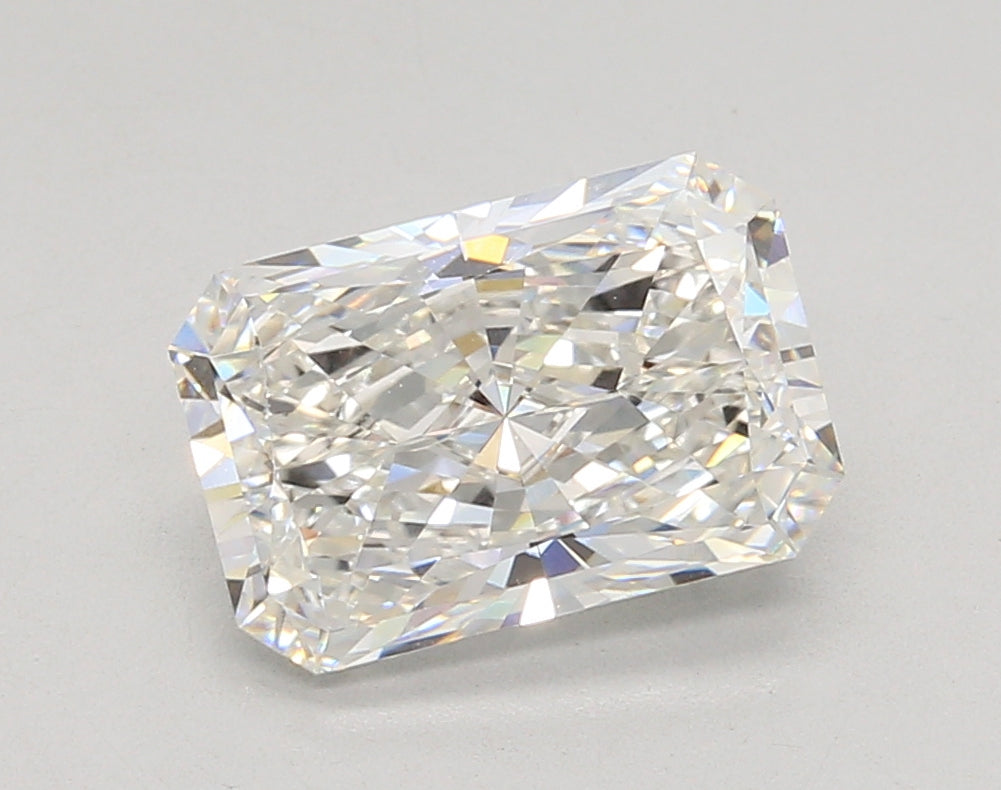3.04 Carat Radiant Shaped, Ideal Cut, F Color, VVS1 Clarity, IGI Certified Lab Grown Diamond