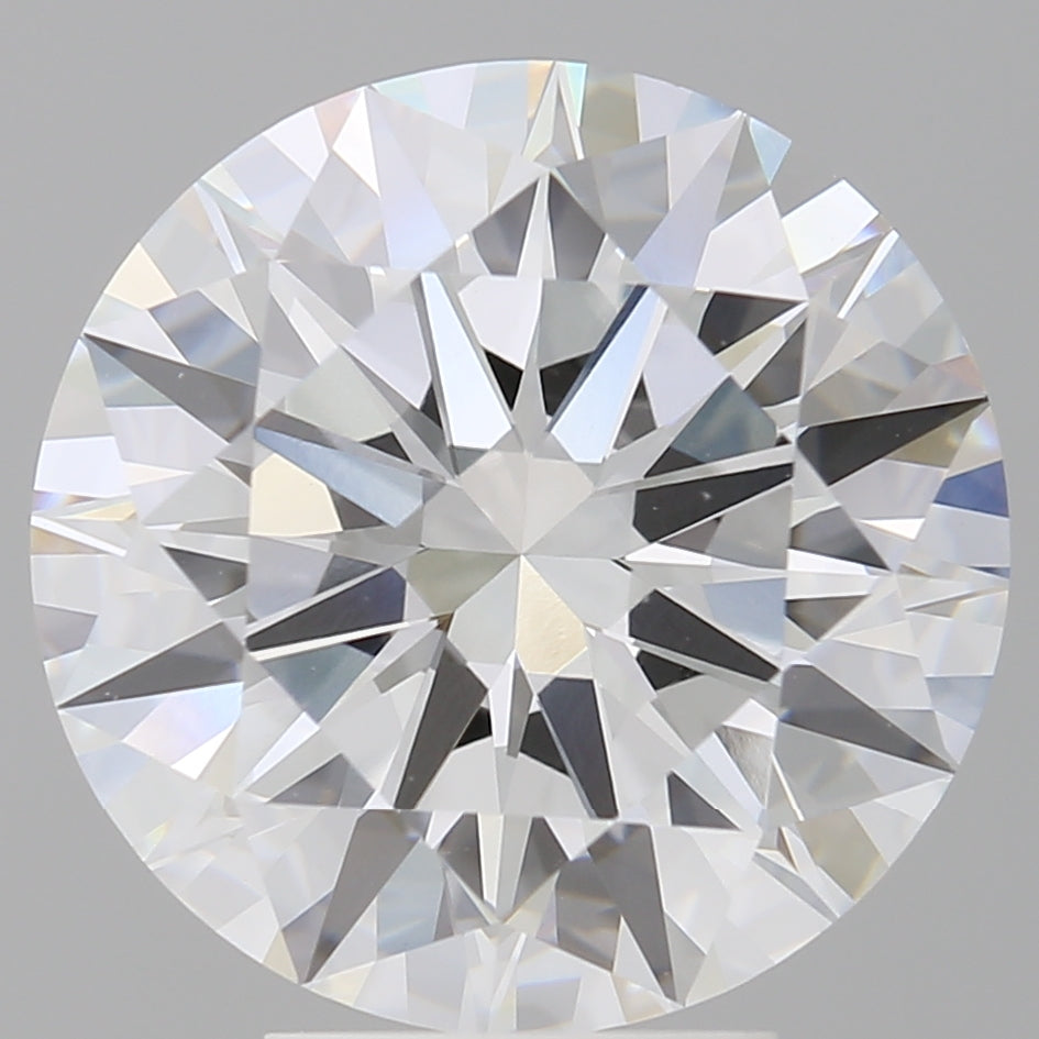 5.54 Carat Round Shaped, Ideal Cut, E Color, VVS2 Clarity, IGI Certified Lab Grown Diamond