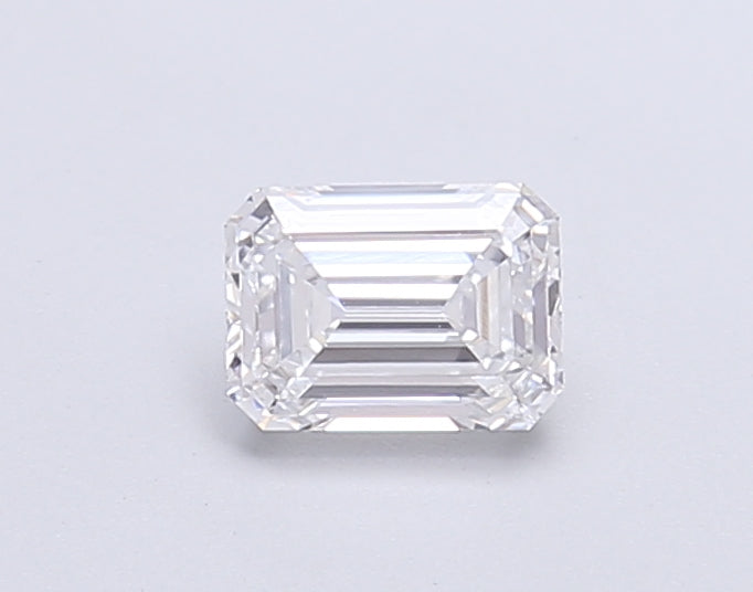 0.56 Carat Emerald Shaped, Very Good Cut, D Color, VVS1 Clarity, IGI Certified Lab Grown Diamond