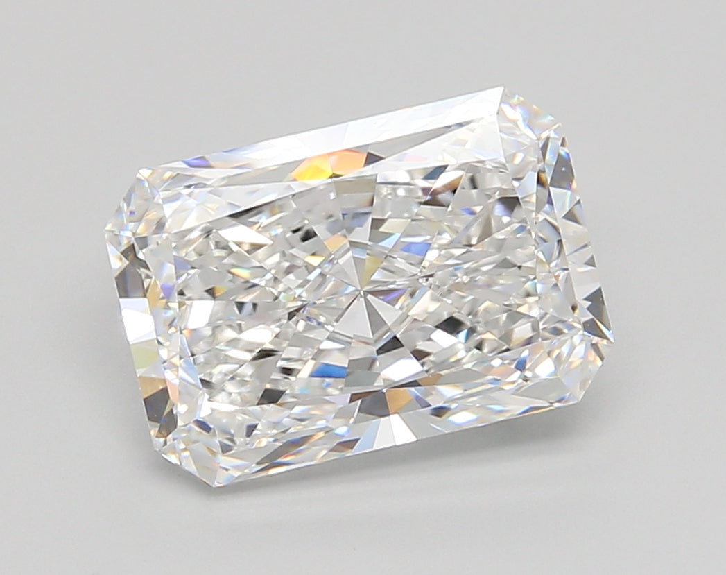 4.05 Carat Radiant Shaped, Ideal Cut, D Color, VVS1 Clarity, IGI Certified Lab Grown Diamond