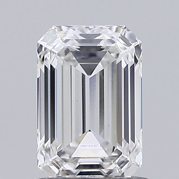 1.01 Carat Emerald Shaped, Ideal Cut, E Color, VVS2 Clarity, IGI Certified Lab Grown Diamond
