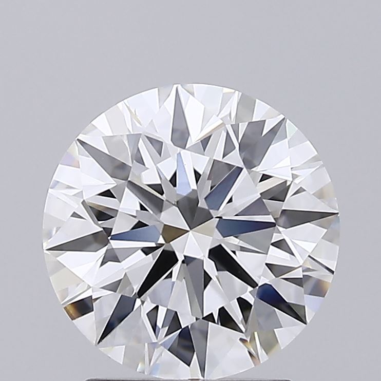 2.20 Carat Round Shaped, Ideal Cut, F Color, VVS2 Clarity, IGI Certified Lab Grown Diamond