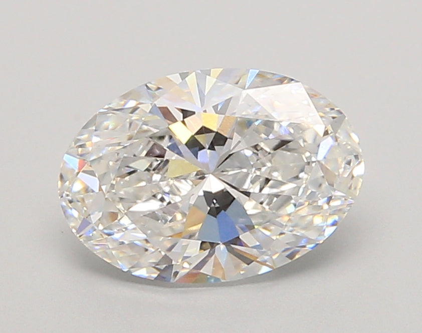 2.05 Carat Oval Shaped, Ideal Cut, D Color, VVS2 Clarity, IGI Certified Lab Grown Diamond