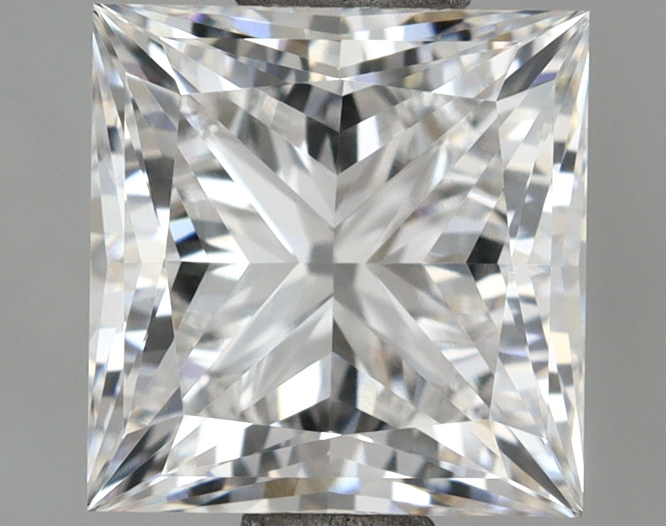 1.72 Carat Princess Shaped, Ideal Cut, E Color, VVS1 Clarity, IGI Certified Lab Grown Diamond