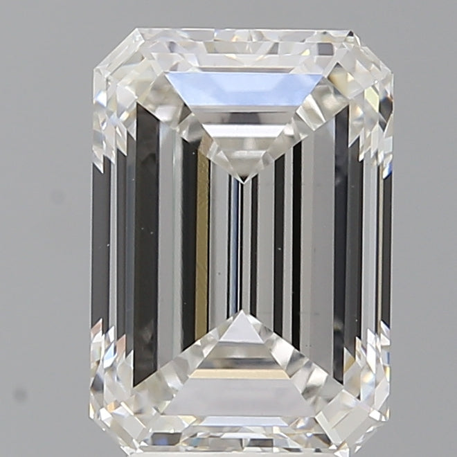 4.07 Carat Emerald Shaped, Excellent Cut, F Color, VVS2 Clarity, IGI Certified Lab Grown Diamond