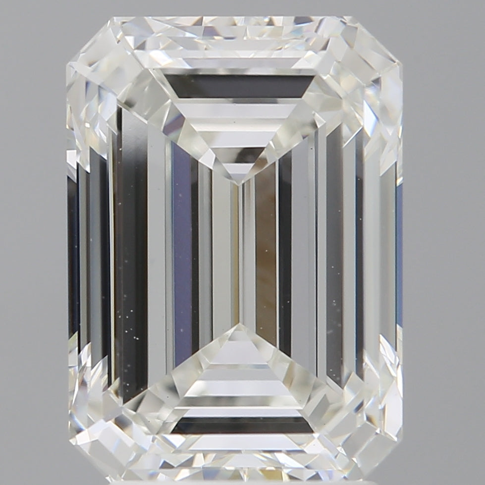 3.52 Carat Emerald Shaped, Ideal Cut, F Color, VVS2 Clarity, IGI Certified Lab Grown Diamond