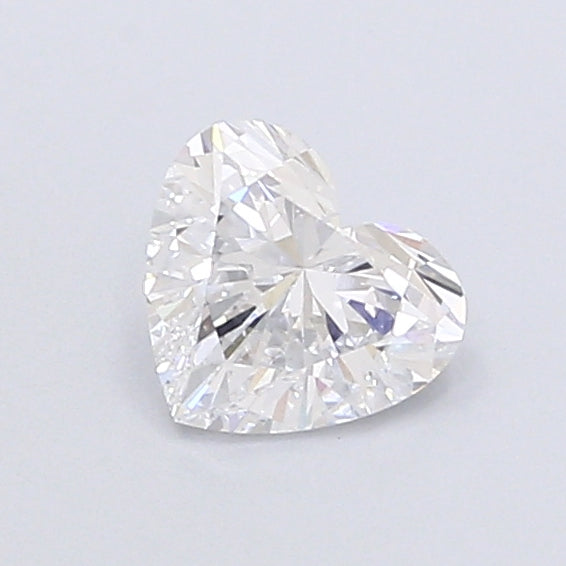 0.93 Carat Heart Shaped, Very Good Cut, D Color, VVS2 Clarity, IGI Certified Lab Grown Diamond