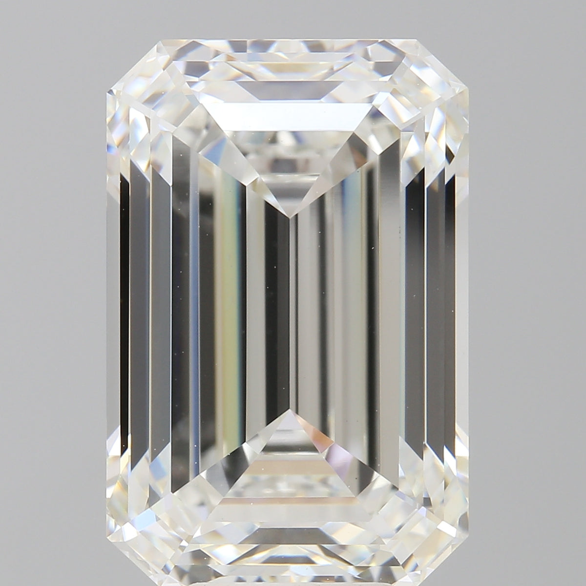 9.09 Carat Emerald Shaped, Ideal Cut, F Color, VVS2 Clarity, IGI Certified Lab Grown Diamond