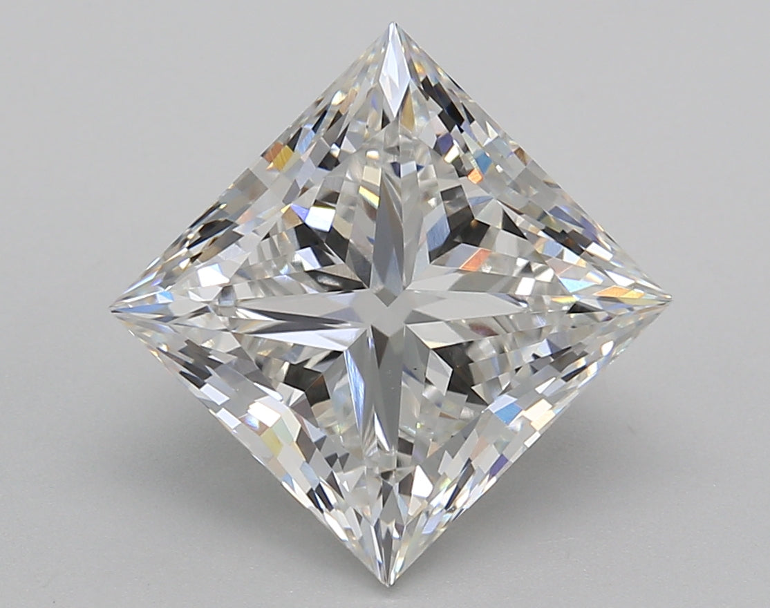 5.00 Carat Princess Shaped, Very Good Cut, E Color, VS1 Clarity, IGI Certified Lab Grown Diamond